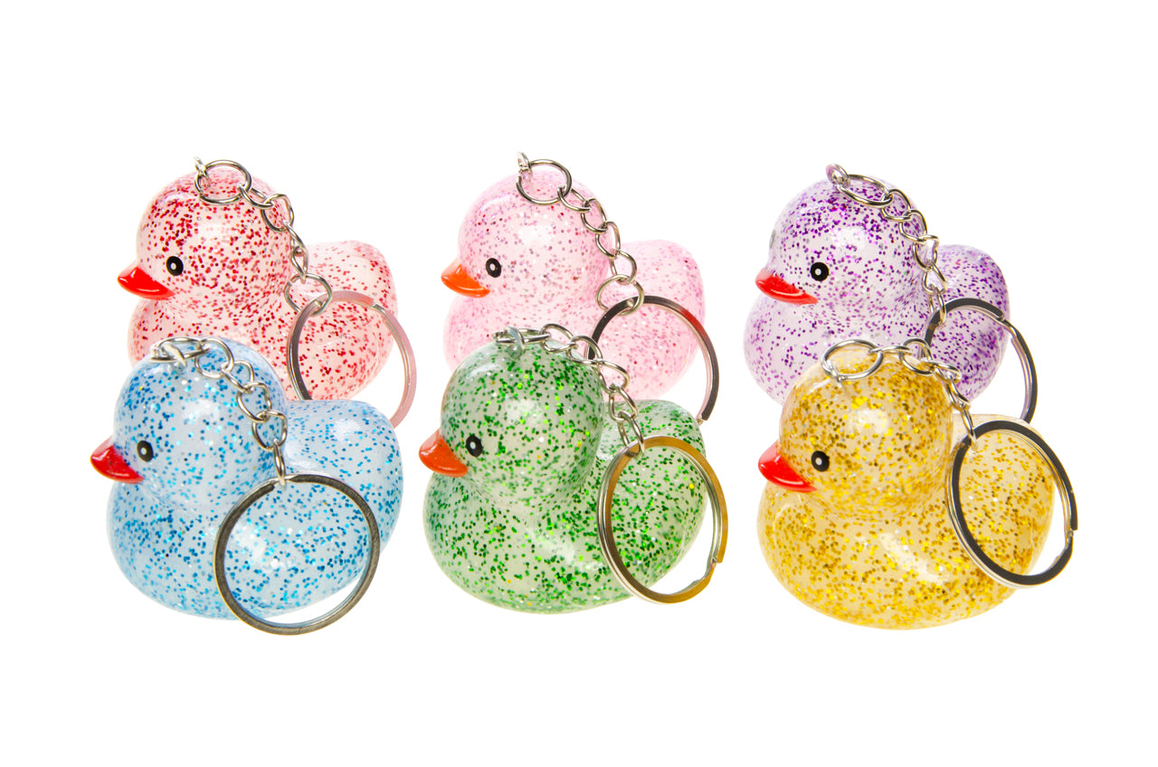 Keychain Glitter Duck