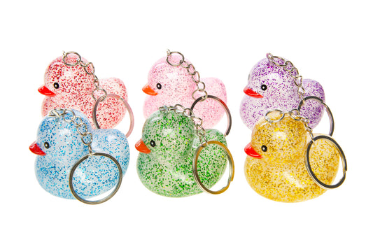 Keychain Glitter Duck