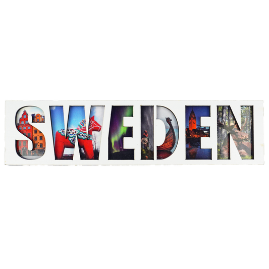 Sweden Wooden magnet SWE