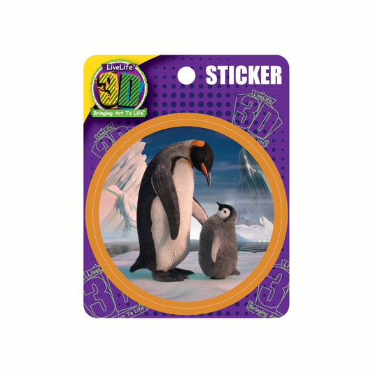 3D LiveLife Stickers - Penguin Son