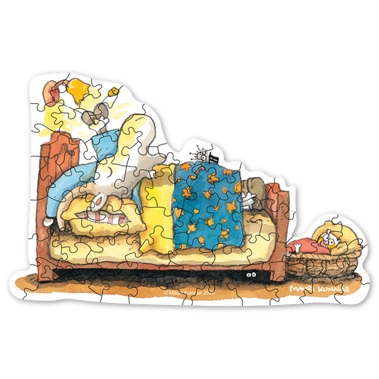 Mr. Clutterbuck Going To Sleep Puzzle Shape 50 pcs