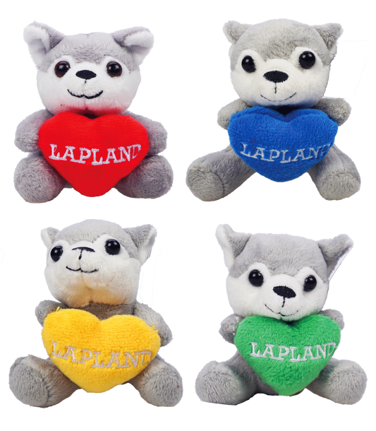 Sydän Husky Lapland Pehmo XS 9cm Magneetti LAP
