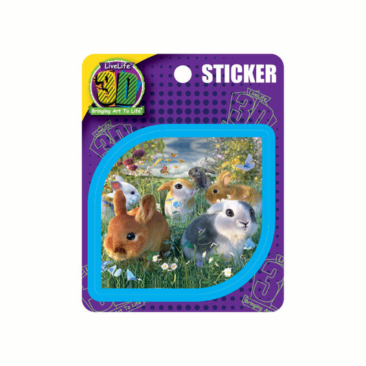 3D LiveLife Stickers - Bunnies