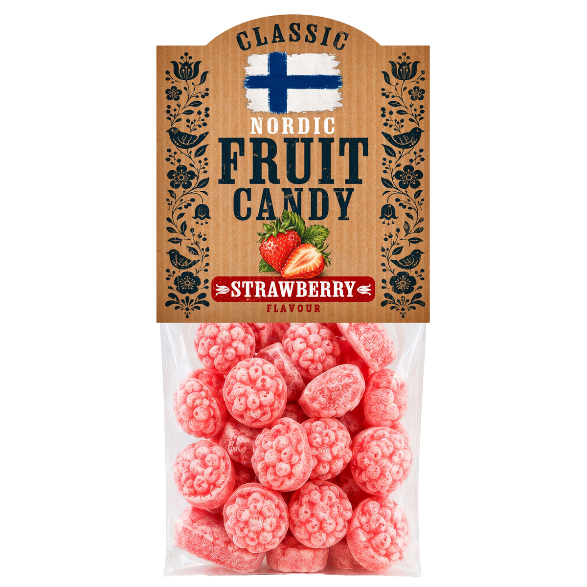 Nordic Fruit Strawberry Sweets 100g