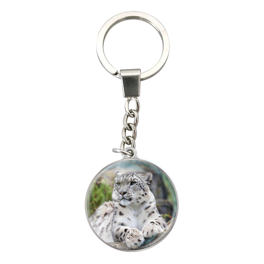 Magnidome Keychains - Snow Leopard