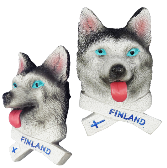 Huskyn Pää Keraaminen Magneetti FIN