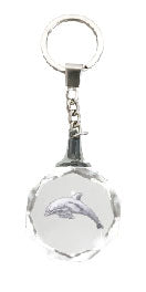 Crystal Silhouette Keychains - Dolphin