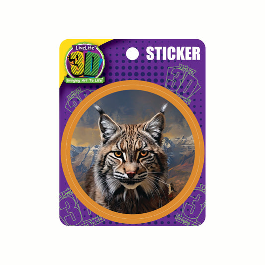3D LiveLife Stickers - Bobcat