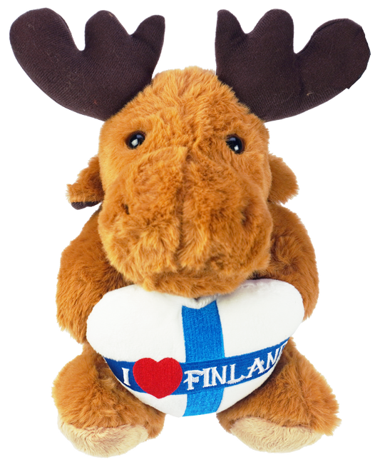 Sydän Hirvi Pehmo M 24cm FIN