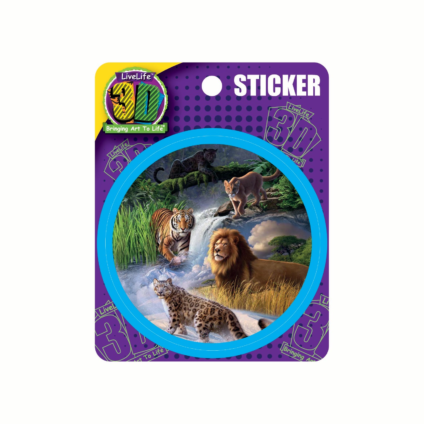 3D LiveLife Stickers - Big Cats Expedition