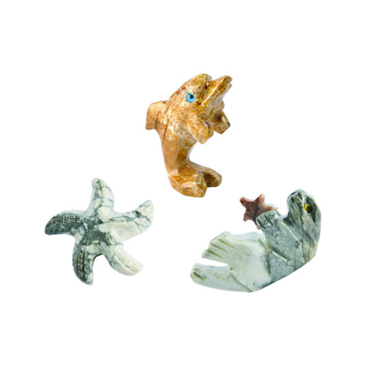 RM102 Soapstone Animals Sealife