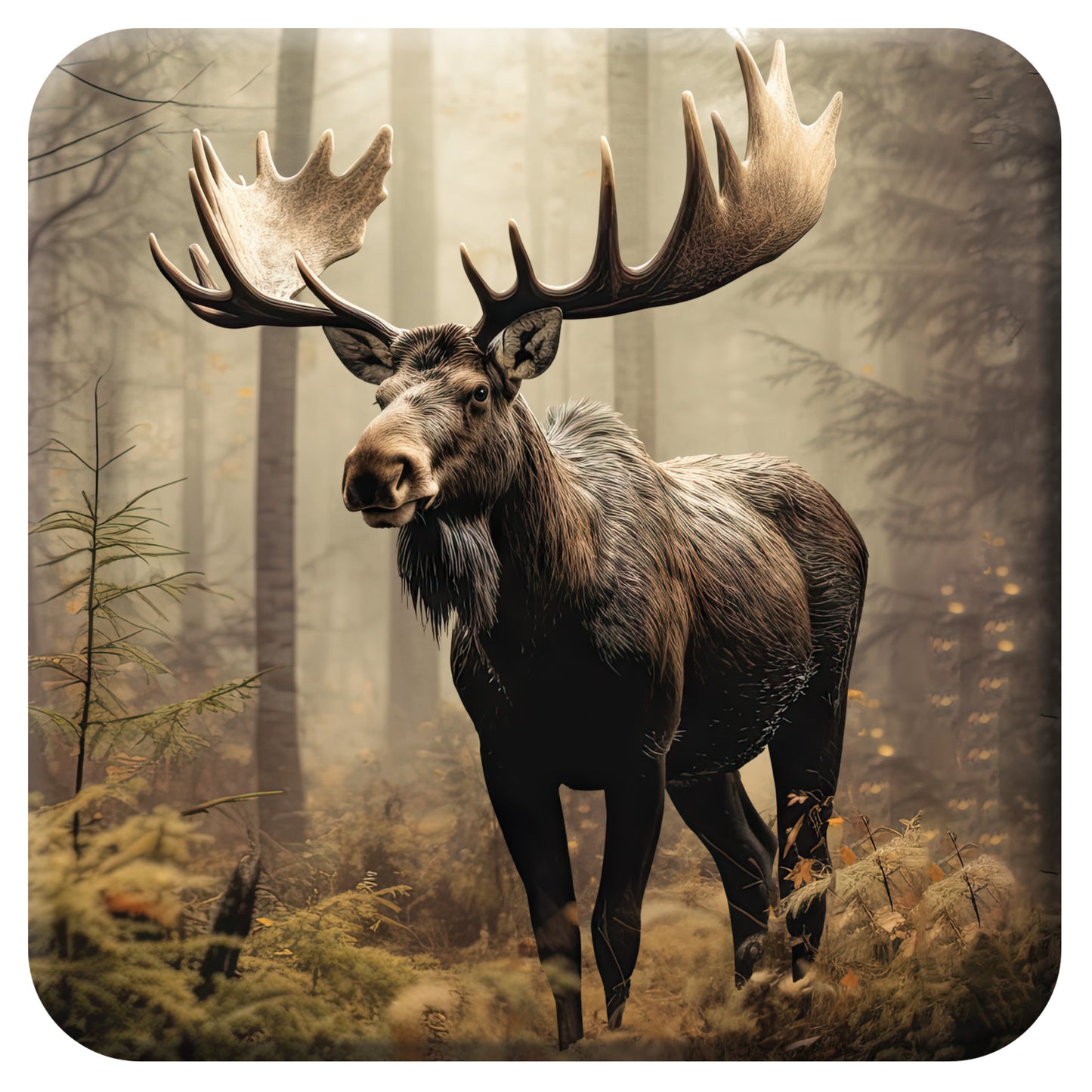 3D LiveLife Coasters - Moose Dawn