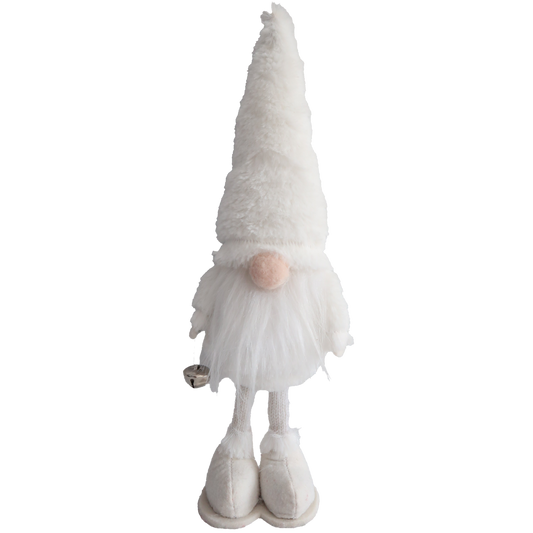 Cap Santa white teddy fabric 28 cm