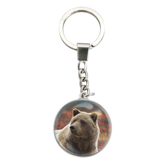 Magnidome Keychains - Grizzly Bear