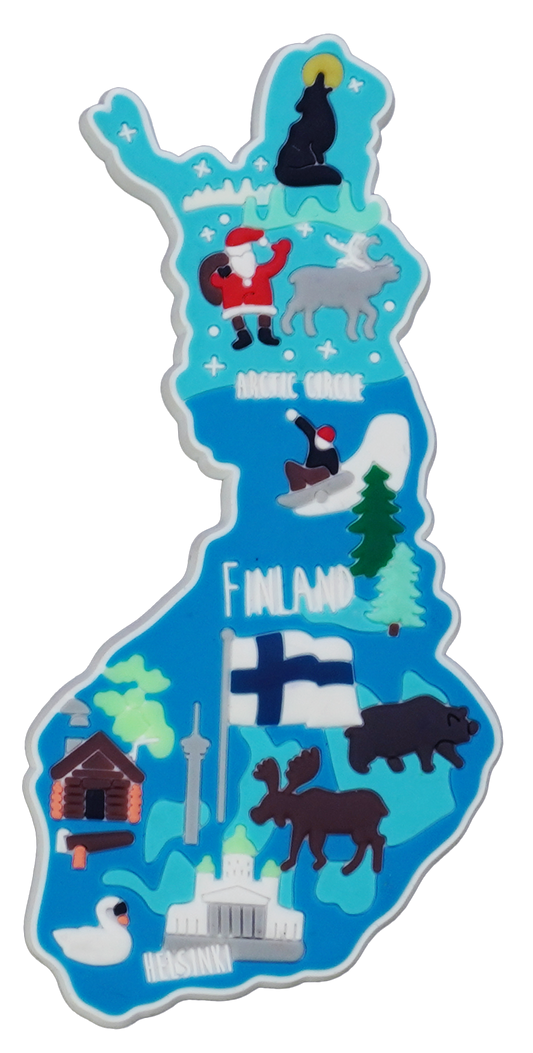 Suomineito kumimagneetti FIN