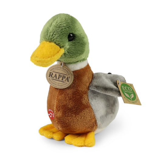 Plush mallard duck with sound 21 cm ECO-FRIENDLY