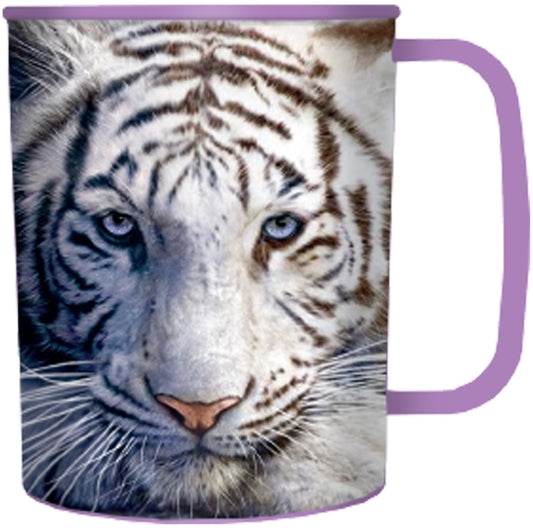 3D LiveLife Cups - White Tiger Repose
