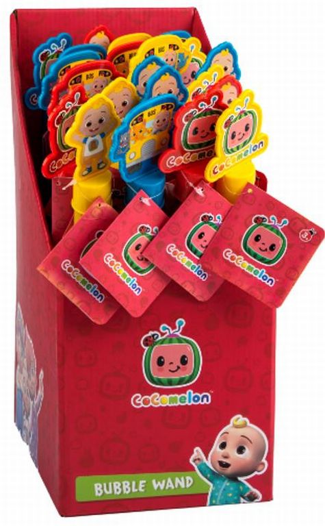 Cocomelon Bubble Wand - 3 Asstd