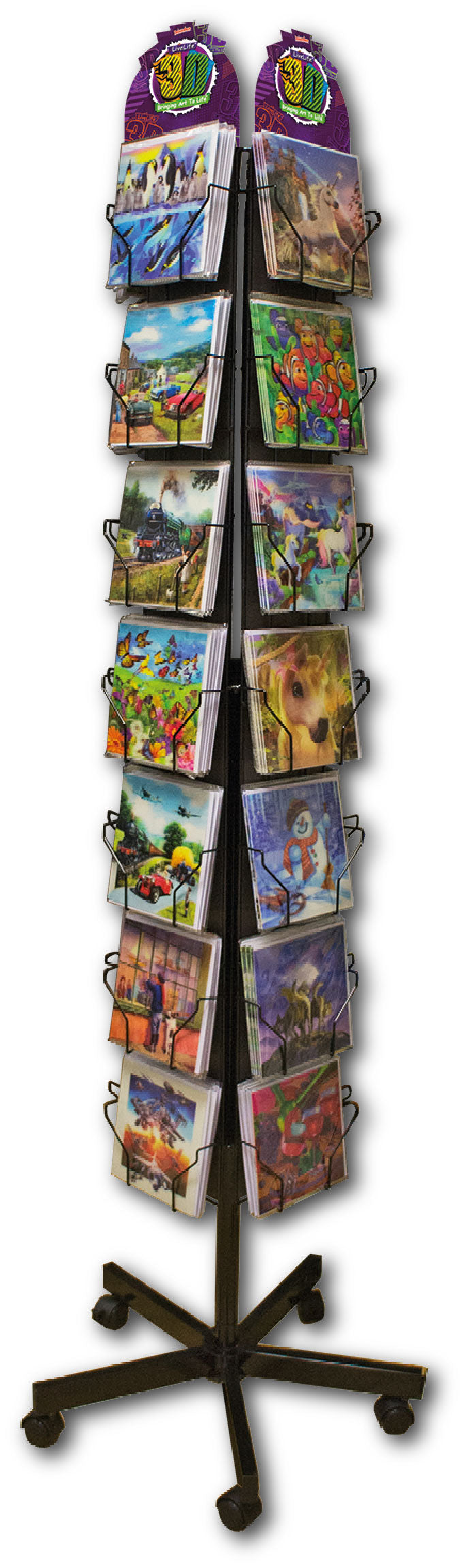 3D LiveLife Greetings Cards Floor Spinner