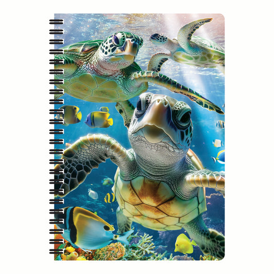 3D LiveLife Notebooks - Sea Turtle Trio