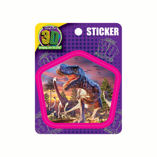 3D LiveLife Stickers - T-Rex Attack