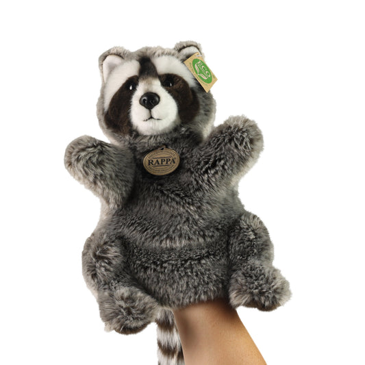 Plush raccoon hand puppet 28 cm