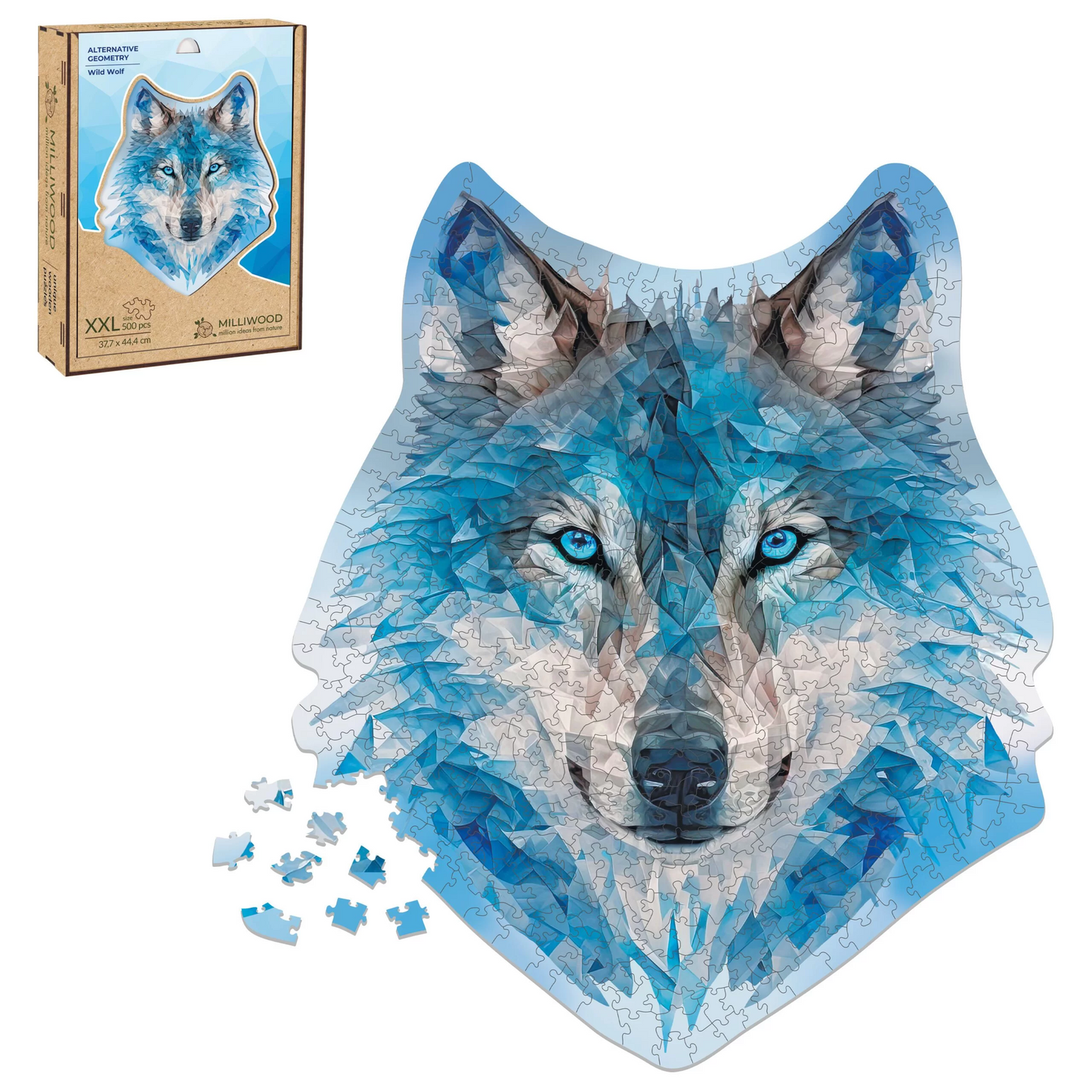 Wild Wolf Wooden Puzzle Shape XXL