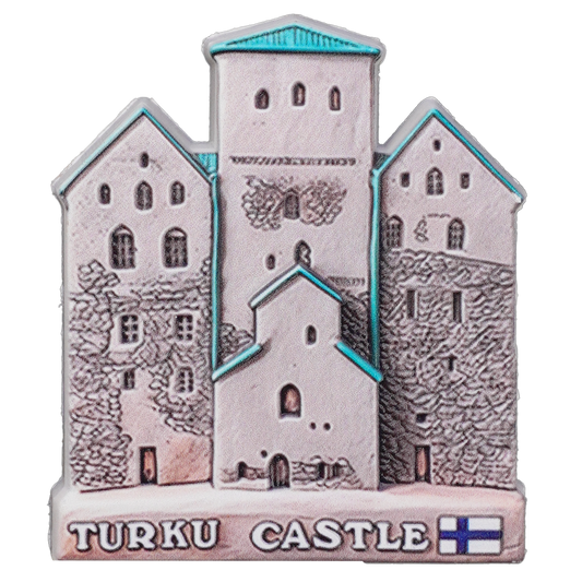 Turku Castle ceramic magnet