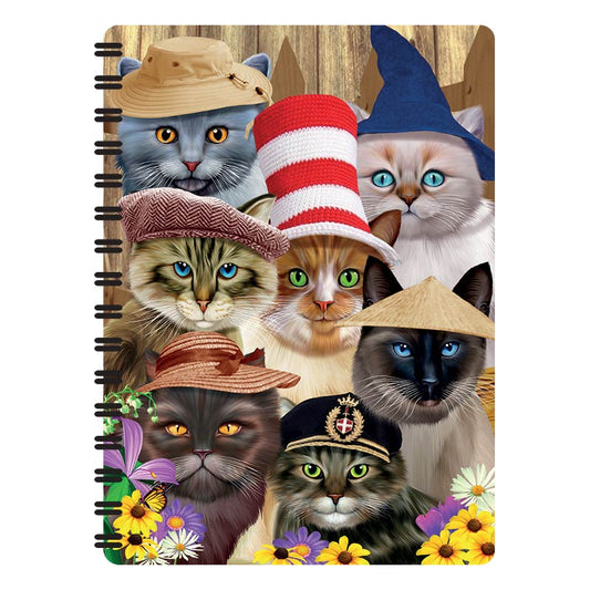 3D LiveLife Jotters - Cats In Hats