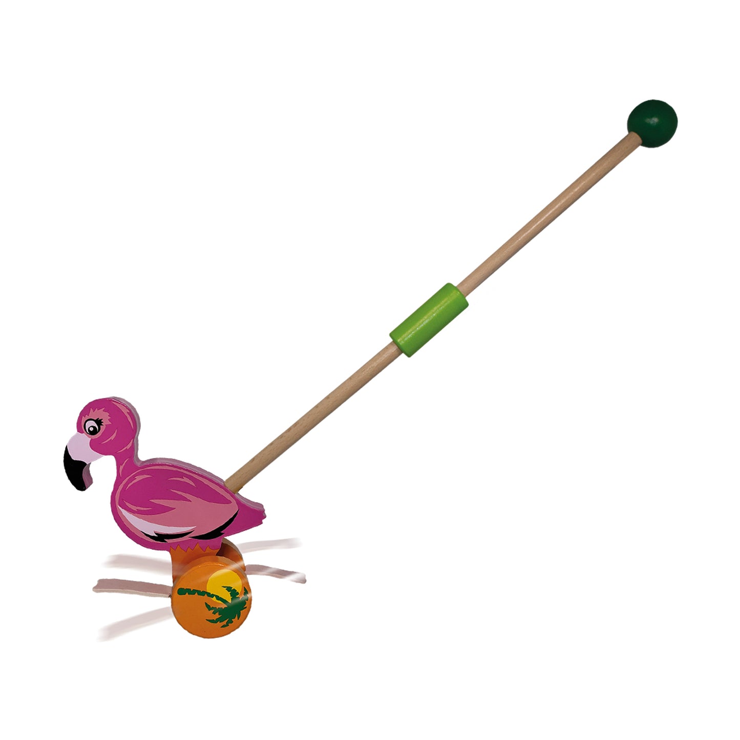Push-A-Long Pets - Flamingo
