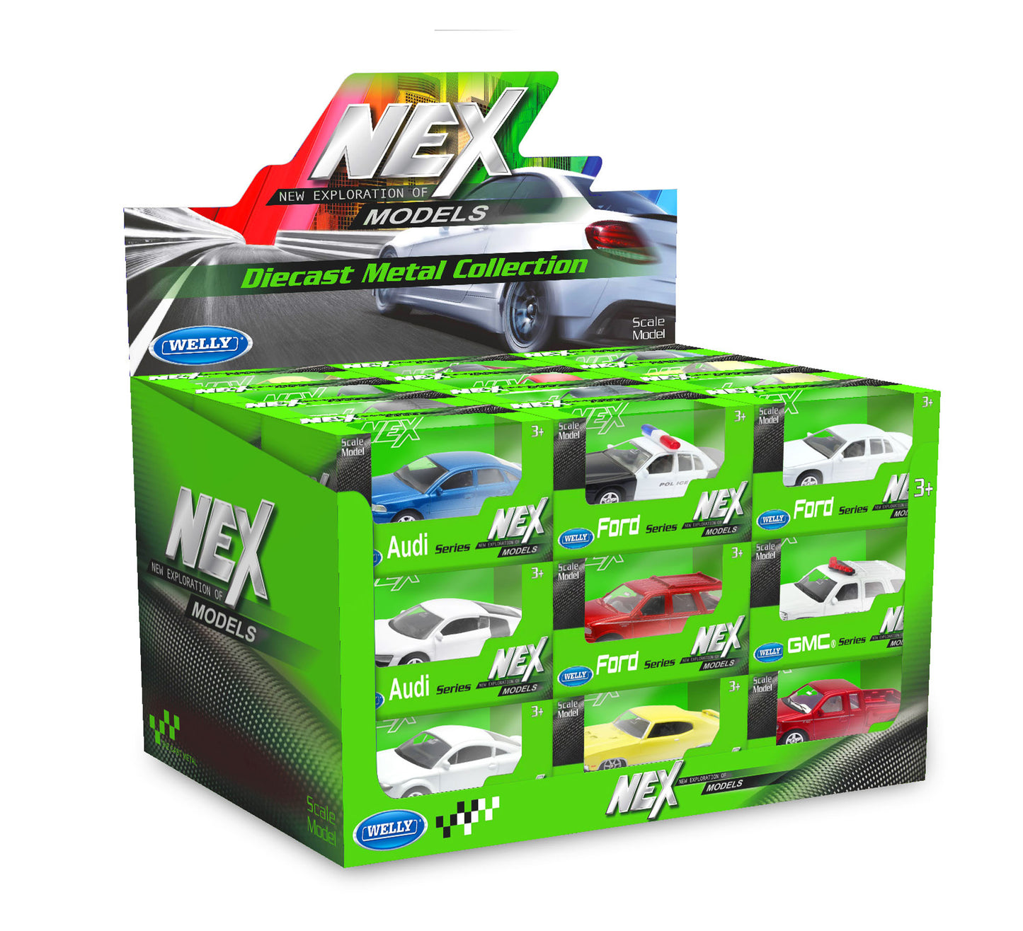 Cars Table Display Box 1:60-64