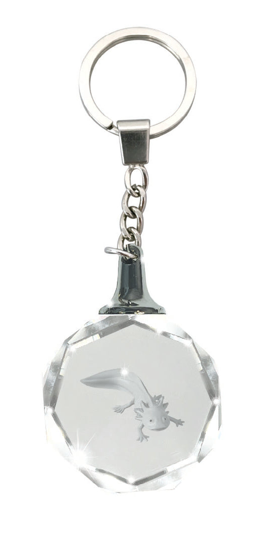 Crystal Silhouette Keychains - Axolotl
