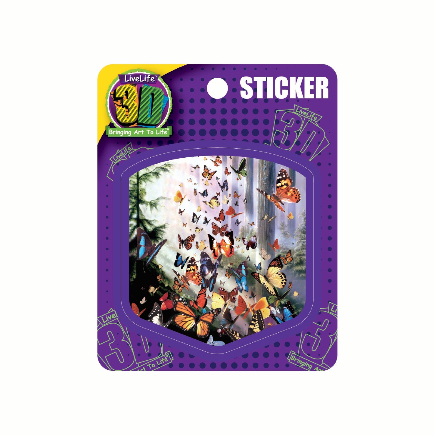 3D LiveLife Stickers - Butterfly Woods