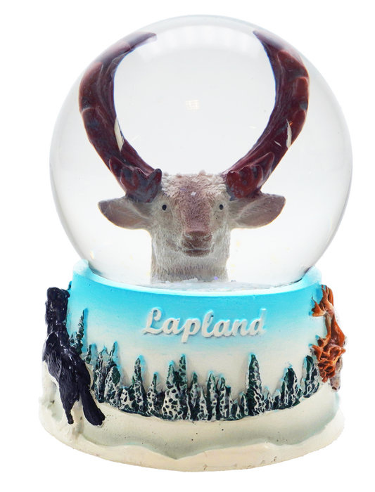 Reindeer Head Snowflake Ball 6 cm LAP