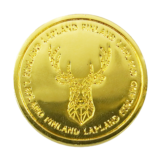 Geometric Reindeer Coin  3,2 cm LAP FIN
