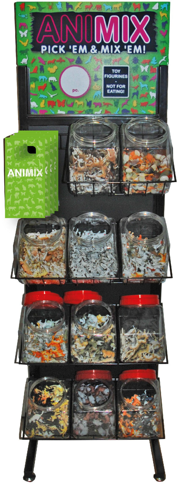 Animix Display - 11 Container Floor Stand