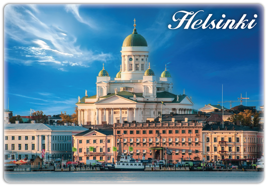 Tuomiokirkko Kauppatori Kuvamagneetti HEL