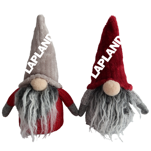 Cap Santa beige and red fabric yarn 20 cm 2 pcs assortment LAP