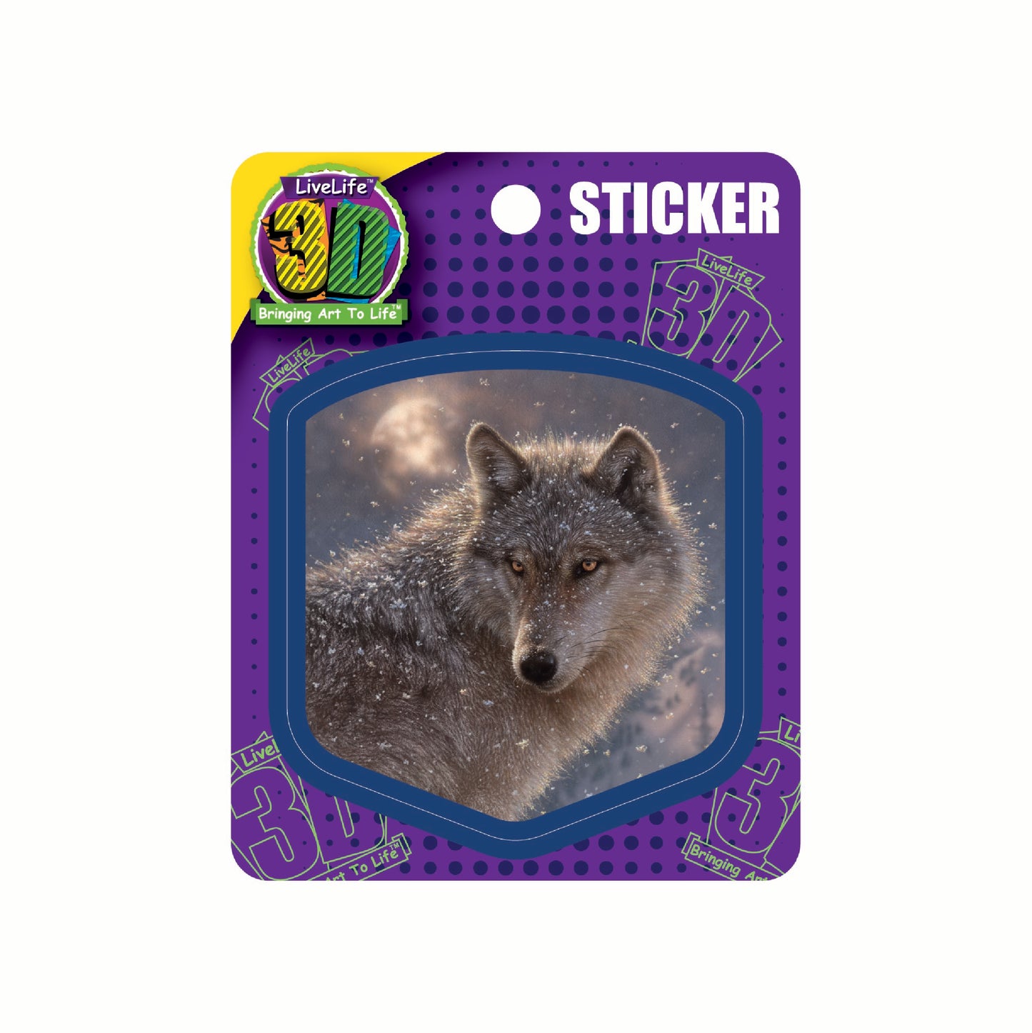 3D LiveLife Stickers - Lone Wolf