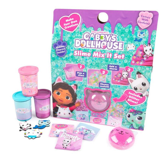 Gabbys Dollhouse Slime Mix It Set