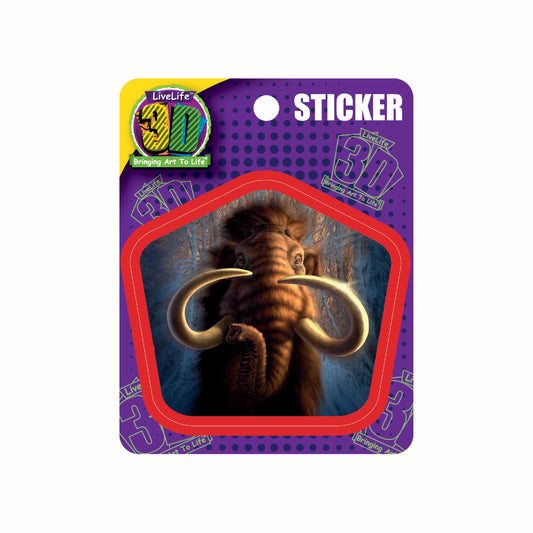 3D LiveLife Stickers - Mammoth