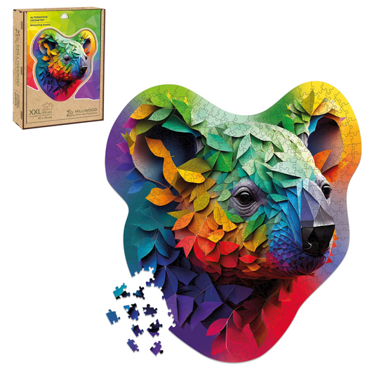 Blooming Koala Wooden Puzzle Shape XXL