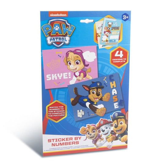 Paw Patrol Sticker By Numbers
