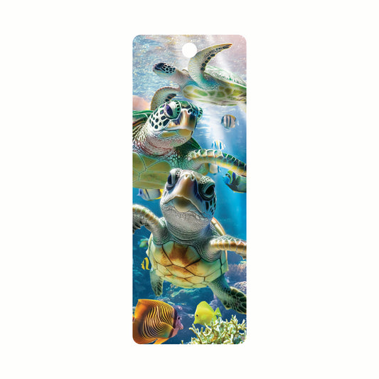 3D LiveLife Bookmarks - Sea Turtle Trio