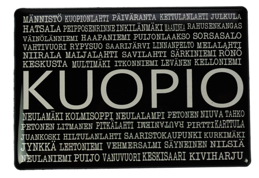 Kuopio Kotiseutu MAG Teksti musta