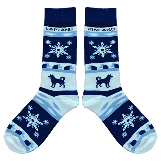 Husky Snowflake 35-40 Socks Navy FIN LAP