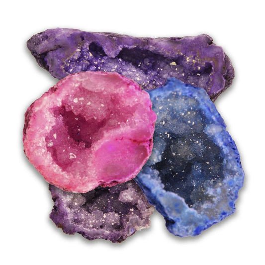 RM02PG Minls Loose Pink Purple Geodes