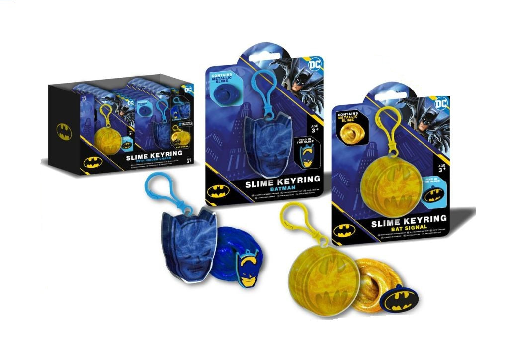 Batman Mini Slime With Keyring 2 Asst