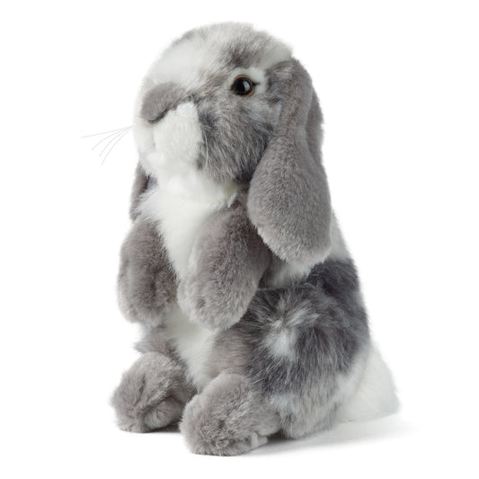 AN345G Grey Sitting Lop Eared Rabbit 19cm