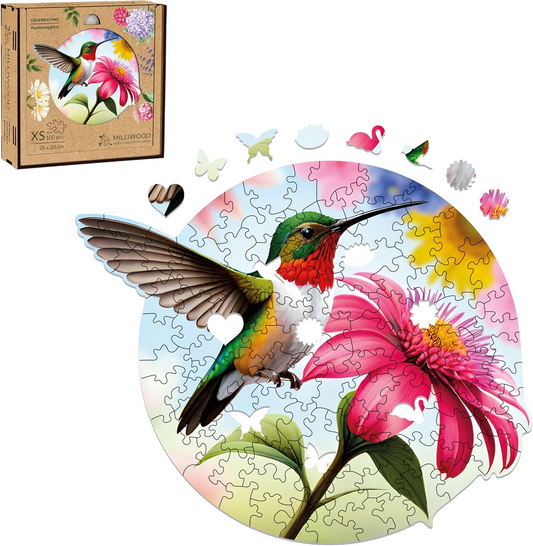 Hummingbird Wooden Puzzle Shape XS
